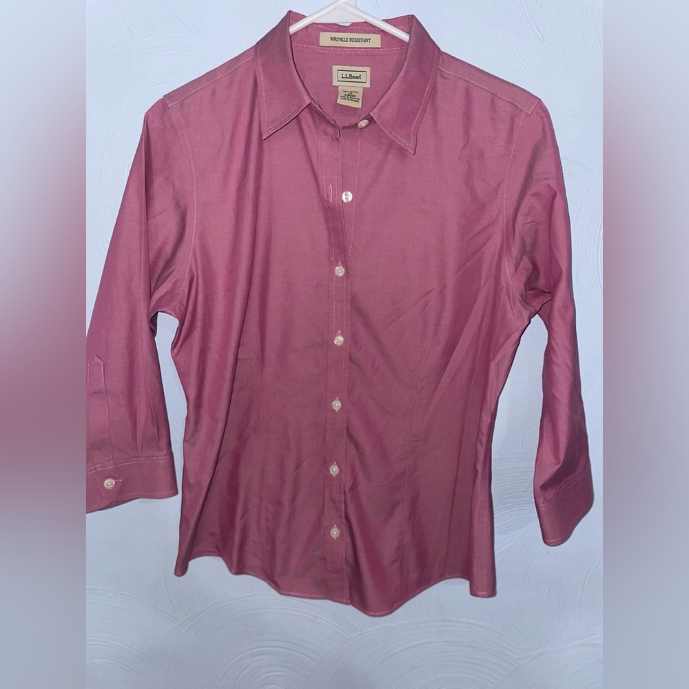 Women’s XS L.L.Bean Purple Button Up Shirt